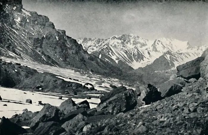 Framed Print : The Southern Precipice of Aconcagua, 1911 Framed Print : The Southern Precipice of Aconcagua, 1911