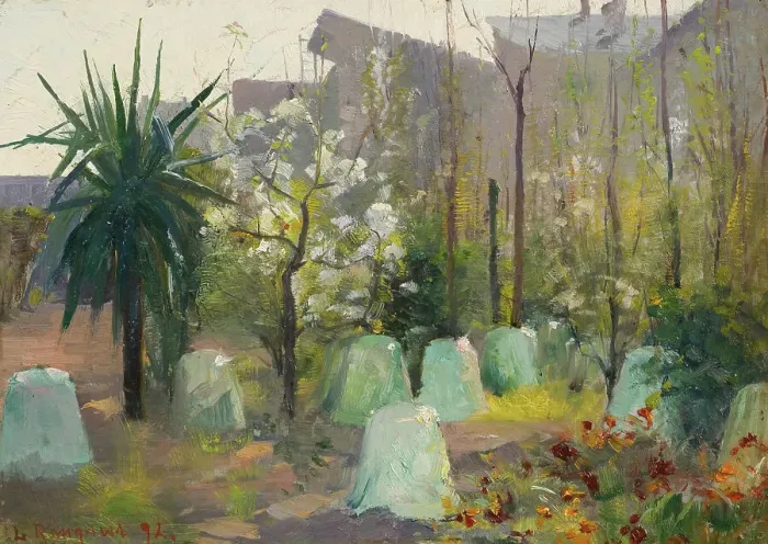 Framed Print : Southern spring landscape, 1892. Creator: Lotten Rönquist Framed Print : Southern spring landscape, 1892. Creator: Lotten Rönquist