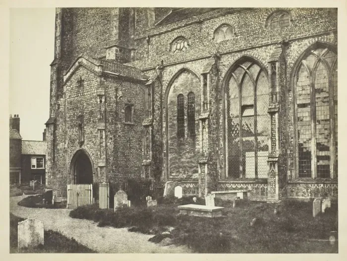 Framed Print : Southside of Cromer Church, c. 1850s. Creator: Benjamin Brecknell Turner Framed Print : Southside of Cromer Church, c. 1850s. Creator: Benjamin Brecknell Turner
