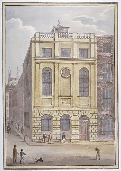 Southwark Town Hall, London, c1845
