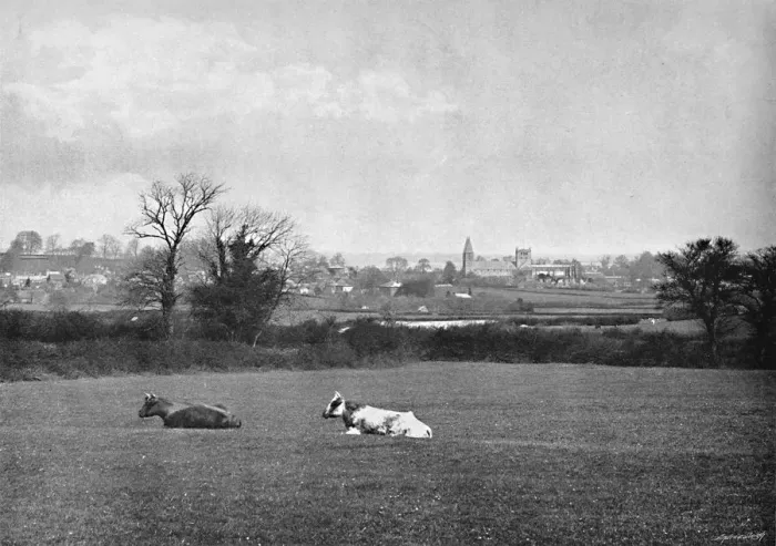 Framed Print : Southwell, c1896. Artist: HJ Bliss Framed Print : Southwell, c1896. Artist: HJ Bliss