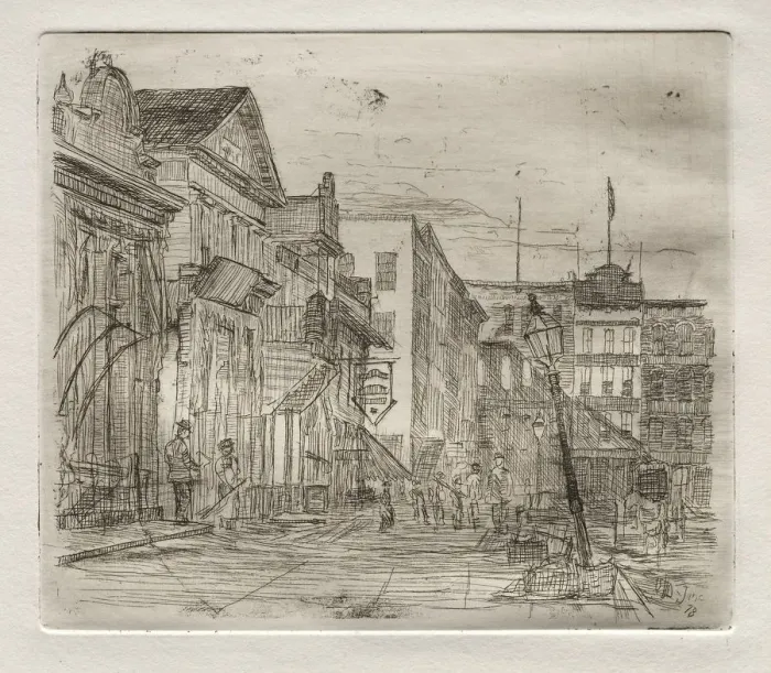 Framed Print : Southwest Corner, Public Square, Cleveland, 1878. Creator: Otto H. Bacher (American, 1856-1909) Framed Print : Southwest Corner, Public Square, Cleveland, 1878. Creator: Otto H. Bacher (American, 1856-1909)