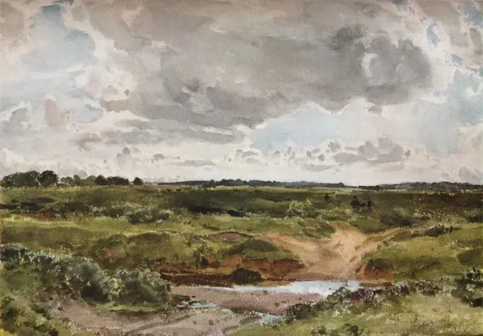 Framed Print : Southwold Common in August, c1889. Artists: Otto Limited, Thomas Collier Framed Print : Southwold Common in August, c1889. Artists: Otto Limited, Thomas Collier