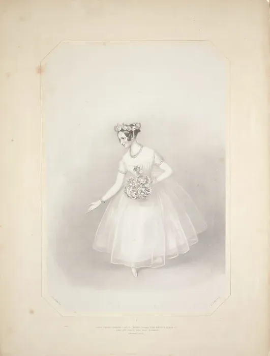 Framed Print : Souvenir d'adieu de Marie Taglioni, 1845. Creator: Anonymous Framed Print : Souvenir d'adieu de Marie Taglioni, 1845. Creator: Anonymous