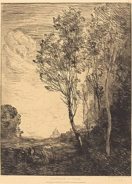 Souvenir of Italy (Souvenir d'Italie), 1866. Creator: Jean-Baptiste-Camille Corot