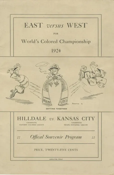 Framed Print : Souvenir programme for 1924 Worlds Colored Championship, 1924. Creator: Lemaitre Framed Print : Souvenir programme for 1924 Worlds Colored Championship, 1924. Creator: Lemaitre