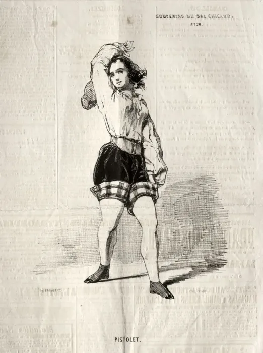 Framed Print : Souvenirs du Bal Chicard: Pistolet, 1843. Creator: Paul Gavarni (French, 1804-1866) Framed Print : Souvenirs du Bal Chicard: Pistolet, 1843. Creator: Paul Gavarni (French, 1804-1866)