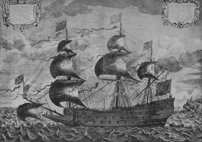 Framed Print : The Sovereign of the Seas, c1637. Artist: J Payne Framed Print : The Sovereign of the Seas, c1637. Artist: J Payne