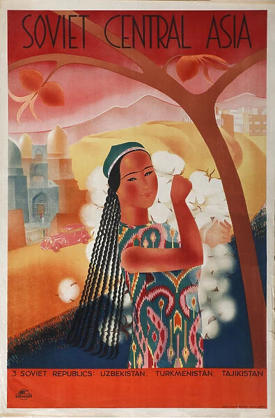 Soviet Central Asia (Poster of the Intourist company), 1934. Artist: Anonymous