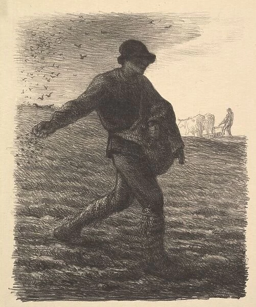 The Sower, 1851. Creator: Jean Francois Millet