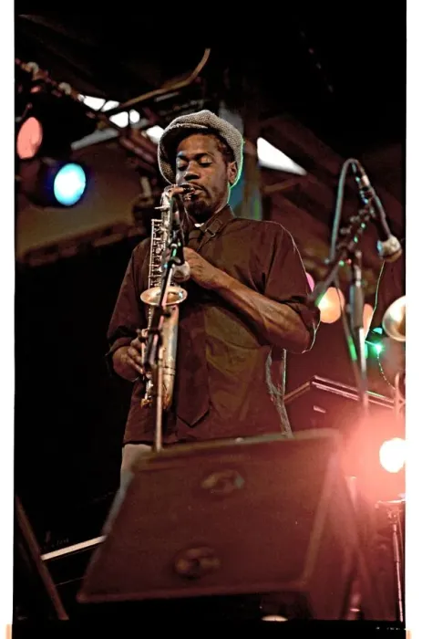 Framed Print : Soweto Kinch, Brecon, 2005. Artists: Brian O Connor, Soweto Kinch Framed Print : Soweto Kinch, Brecon, 2005. Artists: Brian O Connor, Soweto Kinch