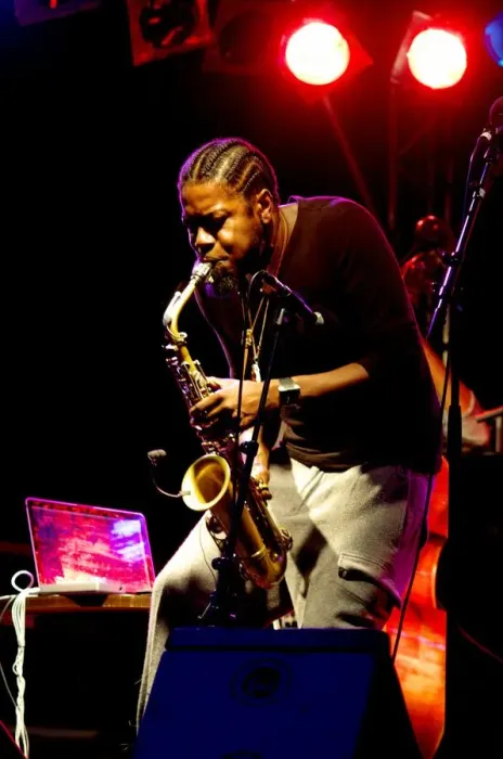 Framed Print : Soweto Kinch, Imperial Wharf Jazz Festival, London, 2011. Artist: Brian O Connor Framed Print : Soweto Kinch, Imperial Wharf Jazz Festival, London, 2011. Artist: Brian O Connor