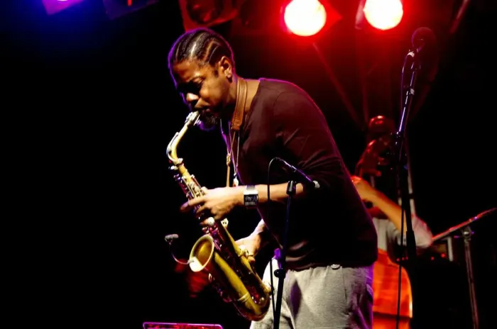 Framed Print : Soweto Kinch, Imperial Wharf Jazz Festival, London, 2011. Artist: Brian O Connor Framed Print : Soweto Kinch, Imperial Wharf Jazz Festival, London, 2011. Artist: Brian O Connor