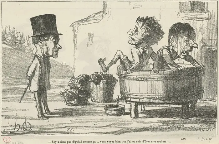 Framed Print : Soyez donc pas dégouté comme ca... 19th century. Creator: Honore Daumier Framed Print : Soyez donc pas dégouté comme ca... 19th century. Creator: Honore Daumier