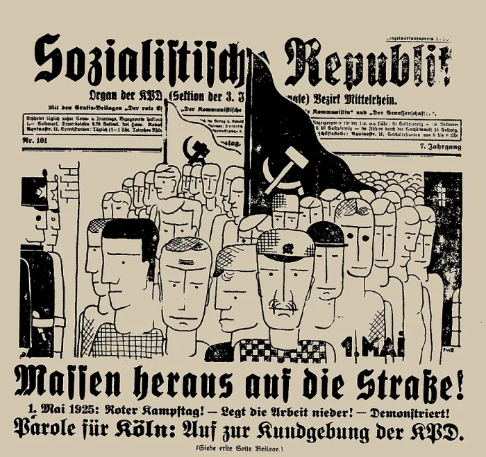 Framed Print : The Sozialistische Republik, April 30, 1925, 1925. Creator: Seiwert, Franz Wilhelm (1894-1933) Framed Print : The Sozialistische Republik, April 30, 1925, 1925. Creator: Seiwert, Franz Wilhelm (1894-1933)