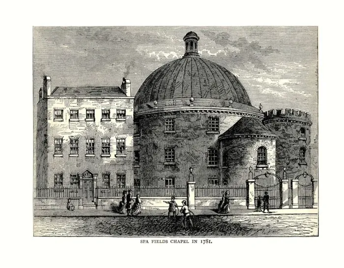 Framed Print : Spa Fields Chapel, 1781 Framed Print : Spa Fields Chapel, 1781