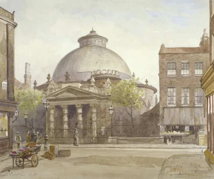 Framed Print : Spa Fields Chapel, Exmouth Street, Finsbury, London, 1886. Artist: John Crowther Framed Print : Spa Fields Chapel, Exmouth Street, Finsbury, London, 1886. Artist: John Crowther