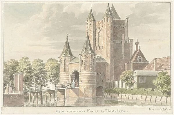 Spaarnwouder gate in Haarlem, 1701-1759. Creator: Cornelis Pronk