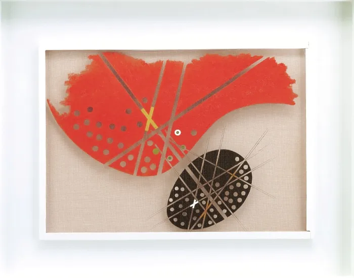 Framed Print : Space Modulator, Red over Black, 1946. Creator: Laszlo Moholy-Nagy Framed Print : Space Modulator, Red over Black, 1946. Creator: Laszlo Moholy-Nagy
