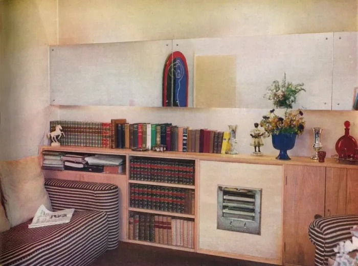 Framed Print : A Space-Saving Flat, 1935 Framed Print : A Space-Saving Flat, 1935