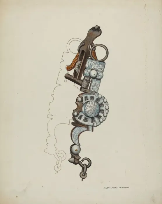 Framed Print : Spade Bit, c. 1936. Creator: Eva Fox Framed Print : Spade Bit, c. 1936. Creator: Eva Fox