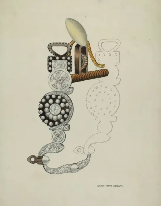 Framed Print : Spade Bit, c. 1937. Creator: Harry Mann Waddell Framed Print : Spade Bit, c. 1937. Creator: Harry Mann Waddell