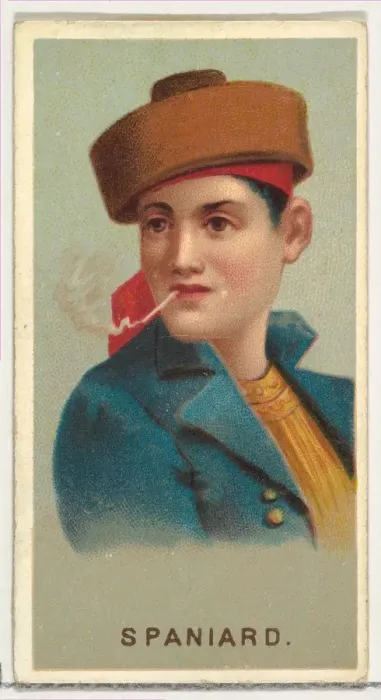 Framed Print : Spaniard, from Worlds Smokers series (N33) for Allen & Ginter Cigarettes, 1888 Framed Print : Spaniard, from Worlds Smokers series (N33) for Allen & Ginter Cigarettes, 1888