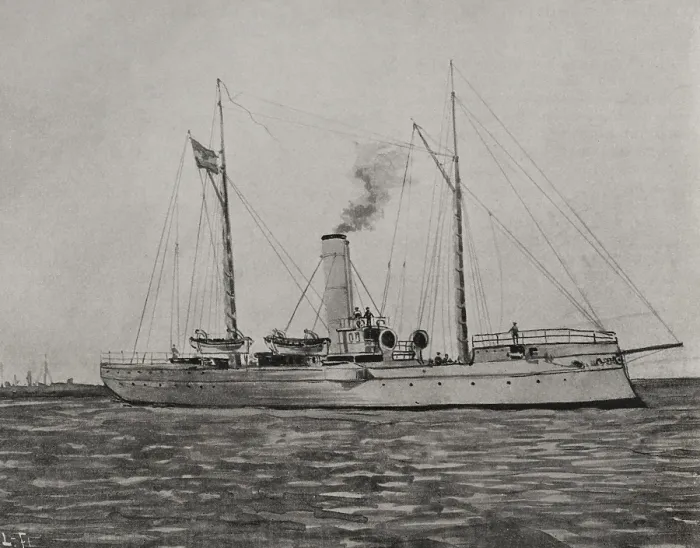 Framed Print : Spanish-American War (1898): Torpedo gunboat 'Nueva Espana', Spanish navy, 1898. Creator: Unknown Framed Print : Spanish-American War (1898): Torpedo gunboat 'Nueva Espana', Spanish navy, 1898. Creator: Unknown