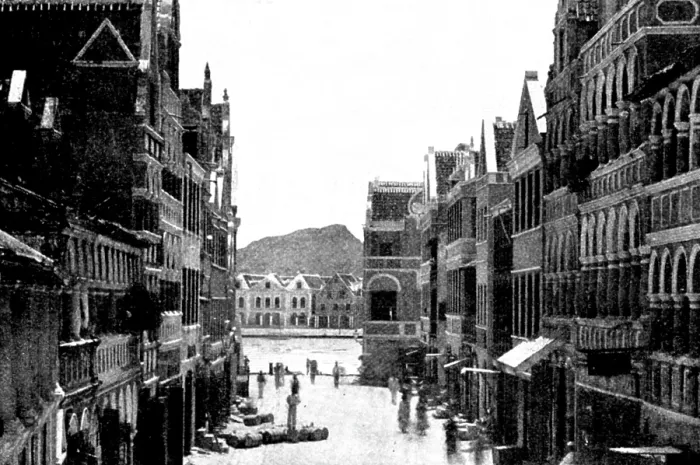Framed Print : The Spanish-American War: Willemstad Harbour - approach to the drawbridge from the town, 1898. Creator: Unknown Framed Print : The Spanish-American War: Willemstad Harbour - approach to the drawbridge from the town, 1898. Creator: Unknown
