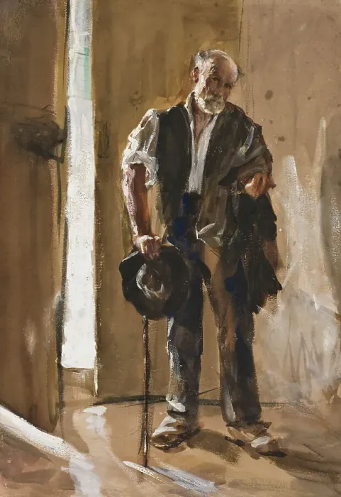 Framed Print : Spanish Beggar, 1882. Creator: Ernst Josephson Framed Print : Spanish Beggar, 1882. Creator: Ernst Josephson