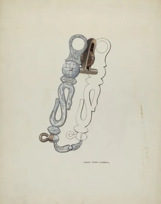 Framed Print : Spanish Bit, c. 1936. Creator: Eva Fox Framed Print : Spanish Bit, c. 1936. Creator: Eva Fox