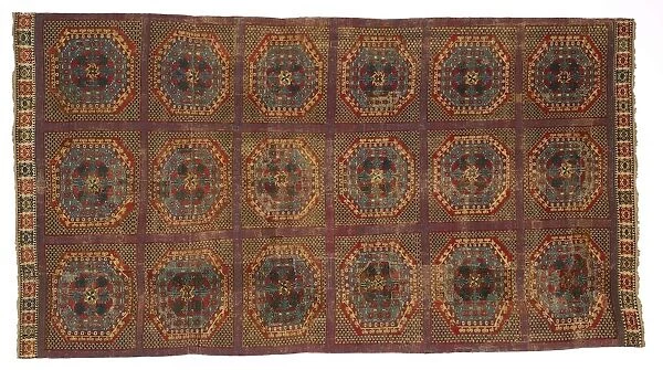 Spanish Carpet with a Turkish Pattern, c. 1450-1500. Creator: Unknown
