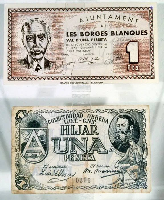 Framed Print : Spanish Civil War (1936-1939), legal tender notes issued by the City council of Borges Blanques Framed Print : Spanish Civil War (1936-1939), legal tender notes issued by the City council of Borges Blanques