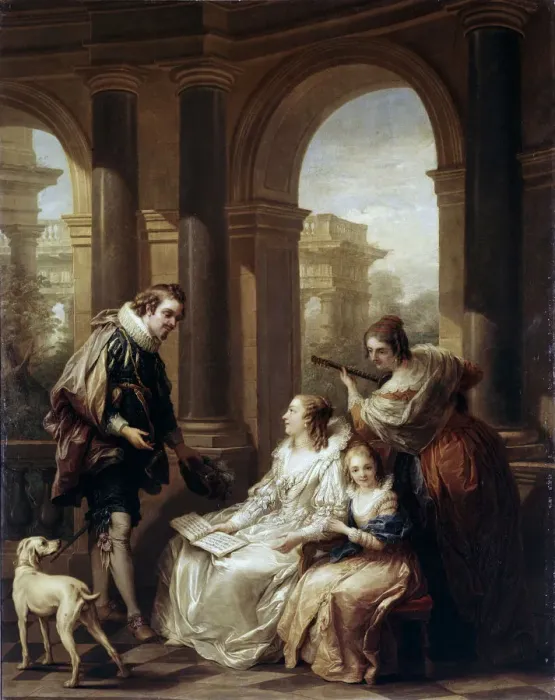Framed Print : The Spanish Concert, 1754. Artist: Carle van Loo Framed Print : The Spanish Concert, 1754. Artist: Carle van Loo