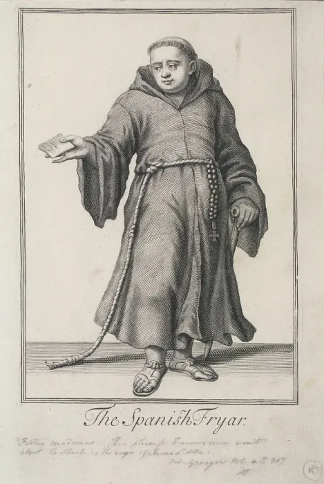 Framed Print : The Spanish Fryar, Cries of London, (c1688?). Artist: Pierce Tempest Framed Print : The Spanish Fryar, Cries of London, (c1688?). Artist: Pierce Tempest