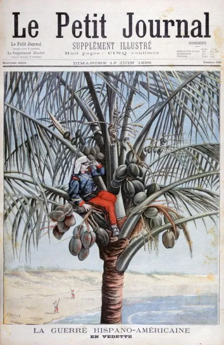 Framed Print : Spanish lookout, Spanish-American War, 1898. Artist: F Meaulle Framed Print : Spanish lookout, Spanish-American War, 1898. Artist: F Meaulle