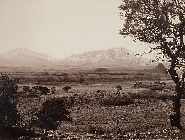 The Spanish Peaks, c. 1871. Creator: William H. Jackson