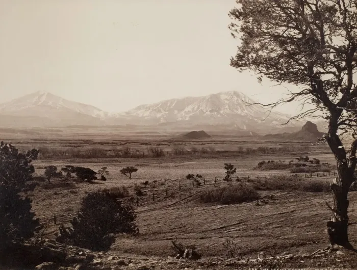 Framed Print : The Spanish Peaks, c. 1871. Creator: William H. Jackson Framed Print : The Spanish Peaks, c. 1871. Creator: William H. Jackson