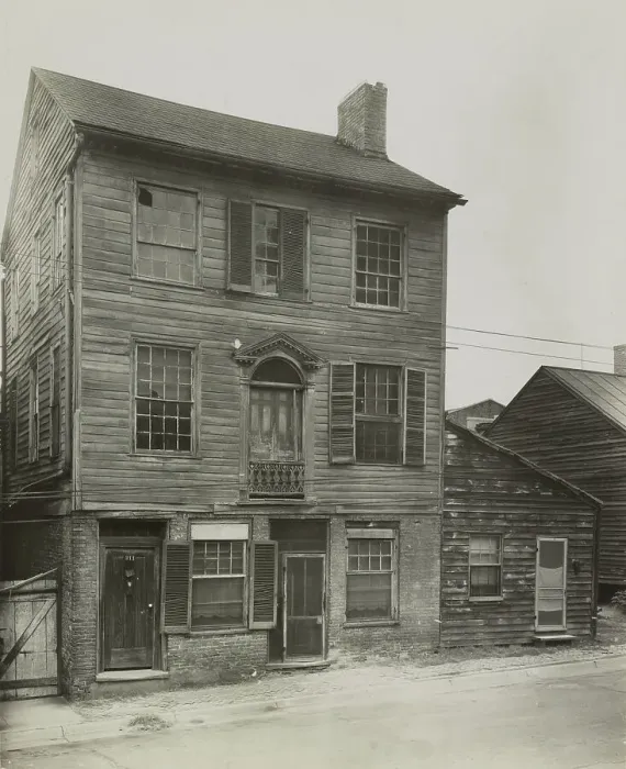 Framed Print : Spanish priest's house, 311-313 Market Street, Natchez, Adams County, Mississippi, 1938. Creator: Frances Benjamin Johnston Framed Print : Spanish priest's house, 311-313 Market Street, Natchez, Adams County, Mississippi, 1938. Creator: Frances Benjamin Johnston