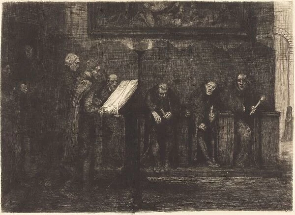 Spanish Singers (Les chantres espagnols), 1865. Creator: Alphonse Legros
