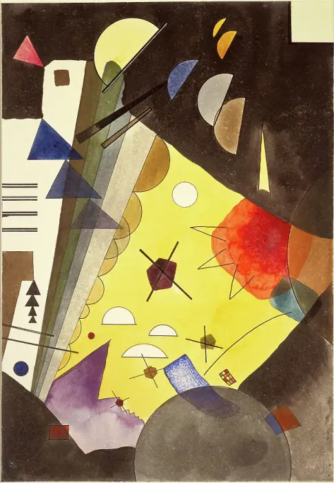 Framed Print : Spannung nach oben (Tension in height), 1924. Creator: Kandinsky, Wassily Vasilyevich (1866-1944) Framed Print : Spannung nach oben (Tension in height), 1924. Creator: Kandinsky, Wassily Vasilyevich (1866-1944)