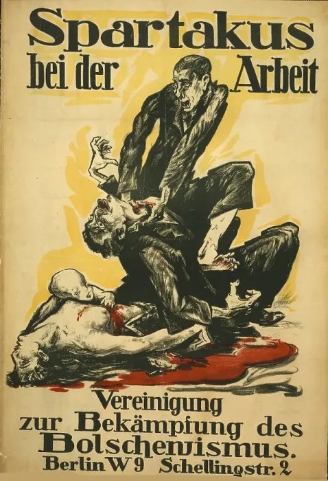 Framed Print : Spartakus at Work. Association for the Fight against Bolshevism, 1919. Creator: Anonymous () Framed Print : Spartakus at Work. Association for the Fight against Bolshevism, 1919. Creator: Anonymous ()