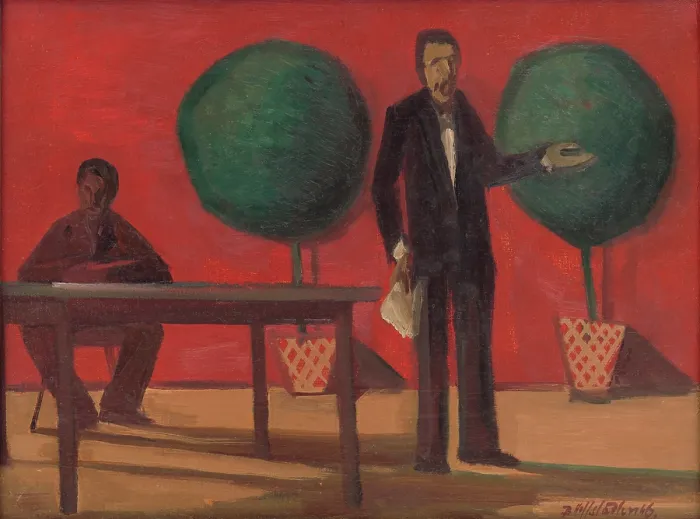Framed Print : Speaker, 1946. Creator: Bedrich Hoffstadter