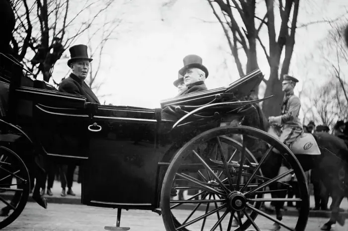 Framed Print : Speaker Clark and Vice Pres't. Marshall, 1913. Creator: Bain News Service Framed Print : Speaker Clark and Vice Pres't. Marshall, 1913. Creator: Bain News Service
