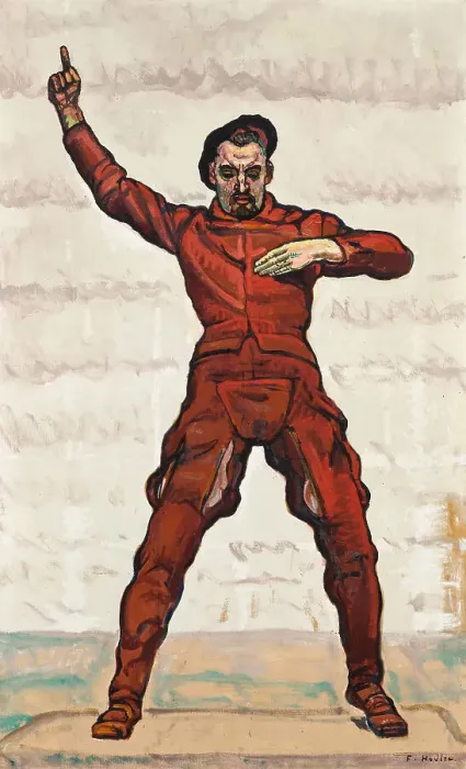 Framed Print : Speaker. For Unanimity (The oath), 1913. Creator: Hodler, Ferdinand (1853-1918) Framed Print : Speaker. For Unanimity (The oath), 1913. Creator: Hodler, Ferdinand (1853-1918)