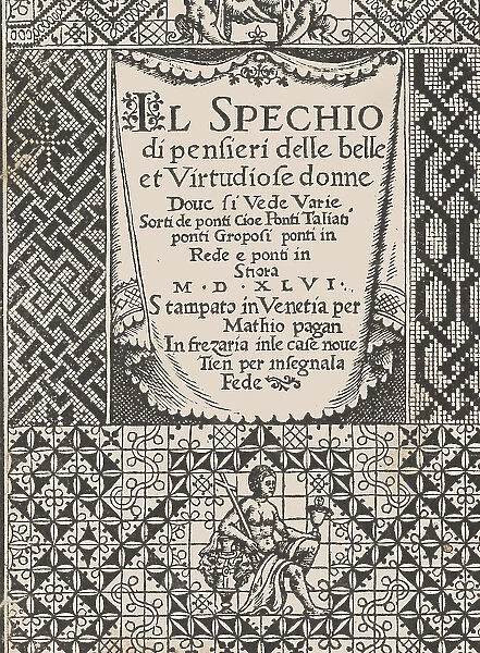 Spechio di pensieri delle belle et Virtudiose donne, 1546. 1546. Creator: Matteo Pagano