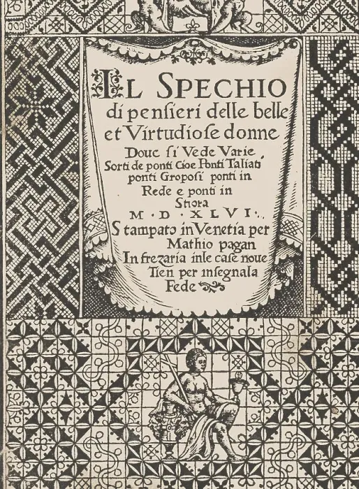 Framed Print : Spechio di pensieri delle belle et Virtudiose donne, 1546. 1546. Creator: Matteo Pagano Framed Print : Spechio di pensieri delle belle et Virtudiose donne, 1546. 1546. Creator: Matteo Pagano
