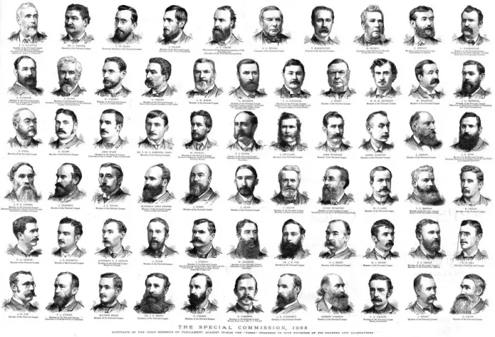 Framed Print : The Special Commission, 1888;Portraits of the Irish Members of Parliament against whom the Times Creator: Unknown Framed Print : The Special Commission, 1888;Portraits of the Irish Members of Parliament against whom the Times Creator: Unknown