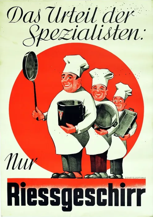 Framed Print : The Specialists Verdict: Only Riess Dishes, 1930s. Creator: Anonymous Framed Print : The Specialists Verdict: Only Riess Dishes, 1930s. Creator: Anonymous