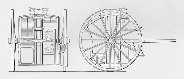 Specification Drawings for Hansoms Cab, 1834, 1834, (1904). Artists: Joseph Hansom, Unknown